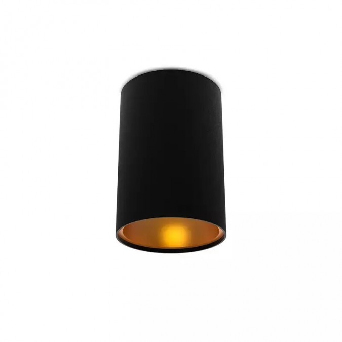Support de Spot Saillie GU10 (sans ampoule) Cylindre Noir / Doré