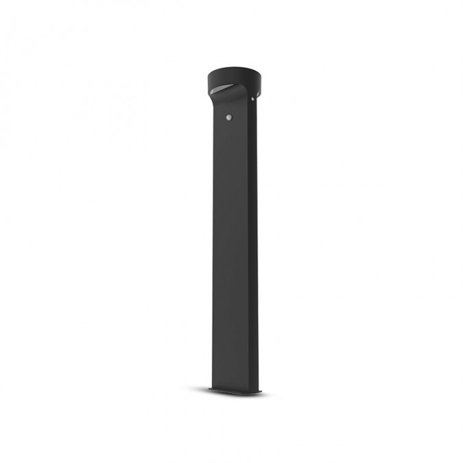 Potelet Solaire LED Rond 6W 3000K Noir 950 mm Détecteur IR