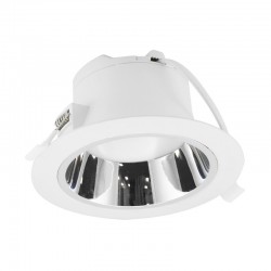 Downlight LED Blanc/Argenté rond Basse Luminance Ø190mm 20W 6000K