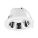 Downlight LED Blanc/Argenté rond Basse Luminance Ø230mm 25W 6000K