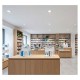 Downlight LED Blanc/Argenté rond Basse Luminance Ø150mm 15W 6000K
