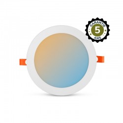 Plafonnier LED Blanc Ø190 15W CCT - Garantie 5 ans