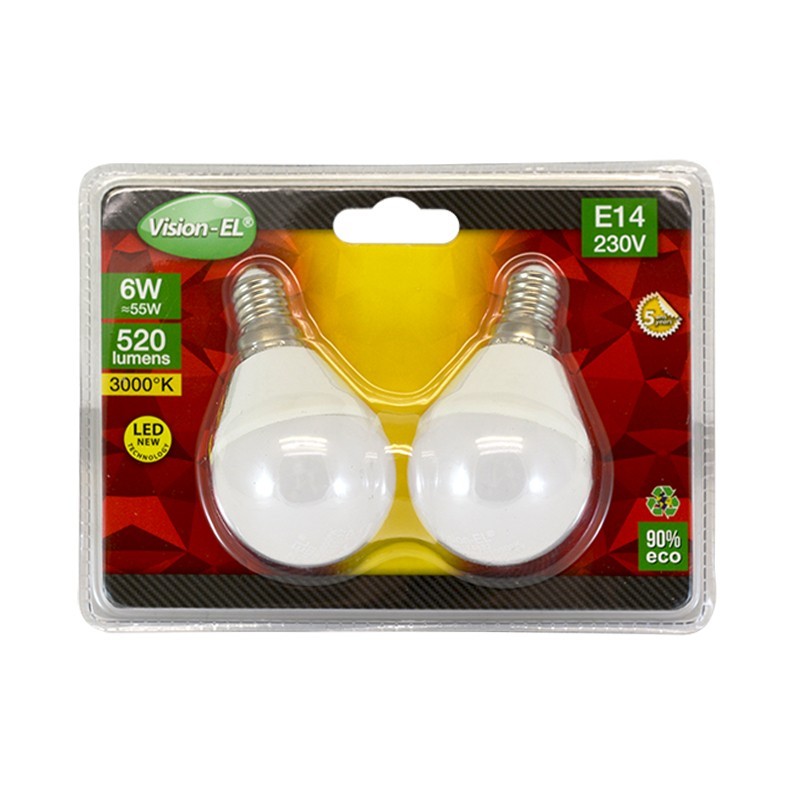 Ampoule LED sphérique E14 6W différentes tonalités - Ampoules LED
