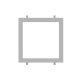Cadre placo dalle encastrable 300 x 300 mm Blanc
