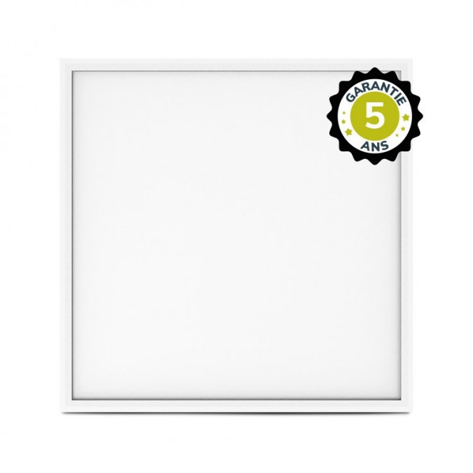 Dalle LED Blanc Backlit 595 x 595 mm 20W 3000K 180 lm/W - Garantie 5 ans