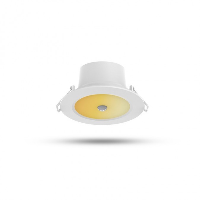 Downlight LED CCT BBC 8W 2700/3000/4000K Gradable blanc Détecteur