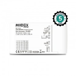 Alimentation pour LED 14-43VDC DALI II PUSH 45W 1050-1600mA - Garantie 5 ans