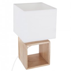 Lampe carrée en bois H32