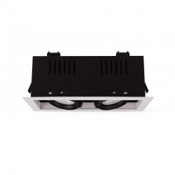 Spot LED double à cardan orientable 2x10W