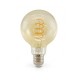 Ampoule LED E27 Globe 4W COB Filament Spirale G95 Golden