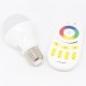 Ampoule LED E27 9W Bulb RGBW + Télécommande