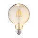 Ampoule LED E27 Globe 2W COB Filament G125 Golden - Vue façe
