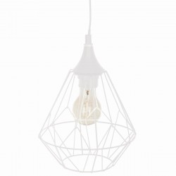 Suspension fil noire en métal