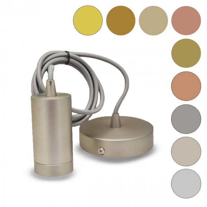 Suspension Douille en Métal Cylindrique