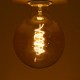 Ampoule LED E27 Globe 4W COB Filament Spirale G125 Golden - Light ON