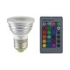 Ampoule LED E27 3W RGB - Télécommande