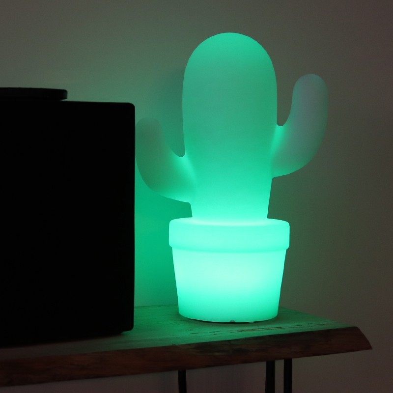 Lampe led twist and light - lumière led multicolore pour plante 2.5 x 3 cm  vert