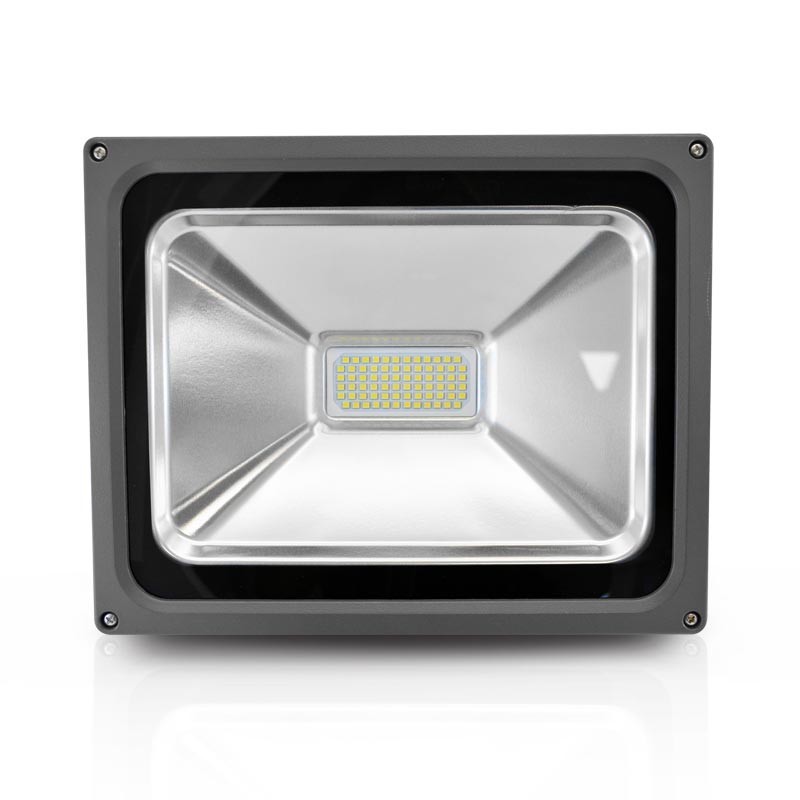 Miidex Lighting - Projecteur Exterieur LED 230V 10W 6000°k PLat