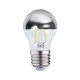 Ampoule LED E14 filament 4W G45 Calotte argentée
