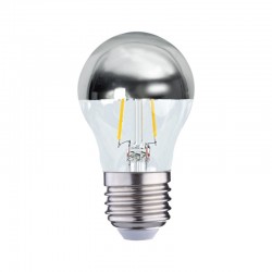 Ampoule LED E27 filament 4W G45 Calotte argentée