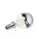Ampoule LED E14 filament 4W P45 Calotte argentée