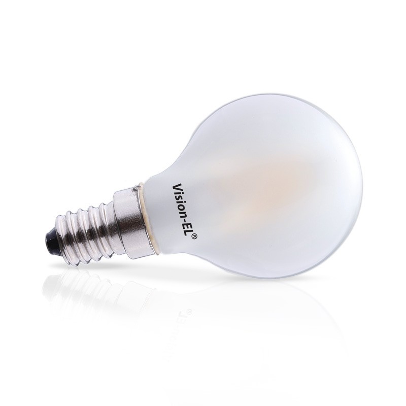 Lot de 100 Ampoule filament LED E14 blanc chaud PLUTON T25 4W H9cm