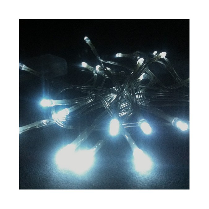 Guirlande 3 mètres 20 LED Blanche sur pile
