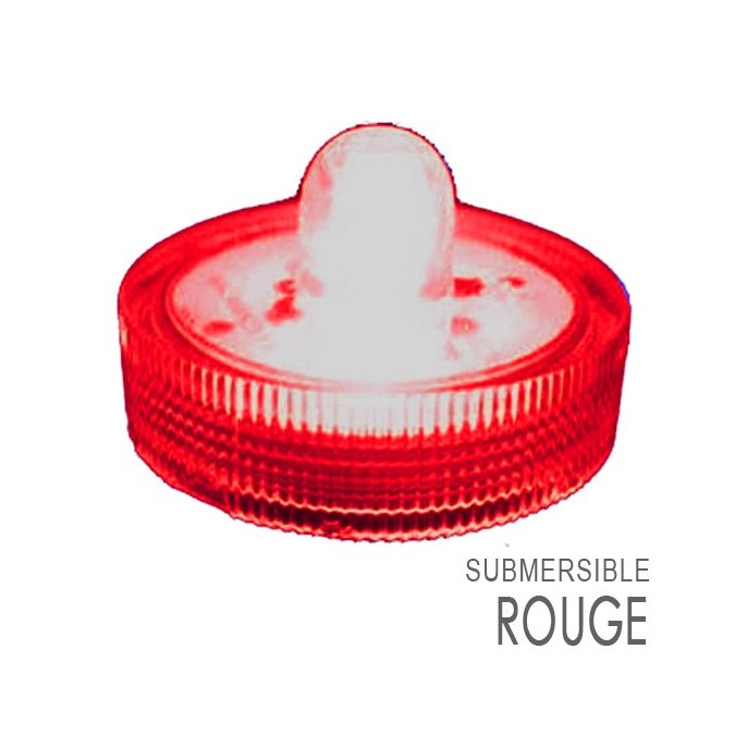 Lot de 10 Lampions LED submersibles rouge