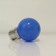 Lot de 12 ampoules LED B22 1W Bleues Incassables (équivalence 15W) pour Guirlande Extérieure