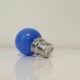 Lot de 3 ampoules LED B22 1W Bleues Incassables (équivalence 15W) pour Guirlande Extérieure